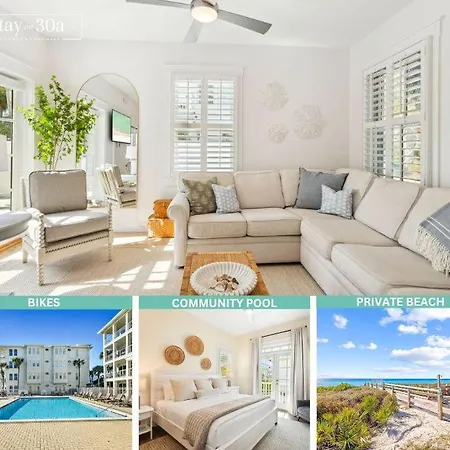 Haus Of Tides By Stay On 30A- Pool, Bikes, Private Beach Access